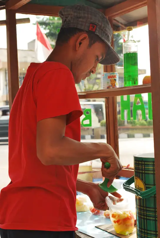 Sop Buah Fruit Soup Palembang Indonesia